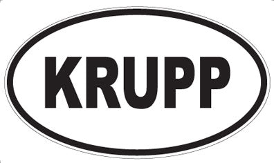 KRUPP - Oval Sticker