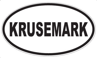 KRUSEMARK - Oval Sticker