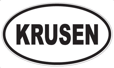 KRUSEN - Oval Sticker