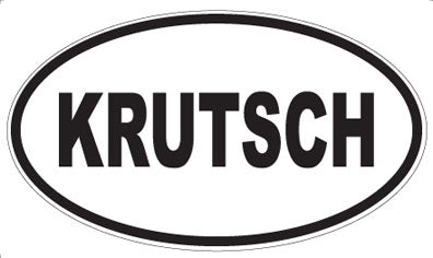 KRUTSCH - Oval Magnet