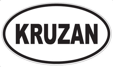 KRUZAN - Oval Magnet