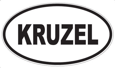 KRUZEL - Oval Magnet