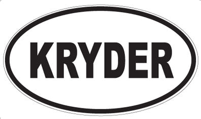 KRYDER - Oval Magnet