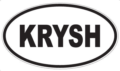 KRYSH - Oval Magnet