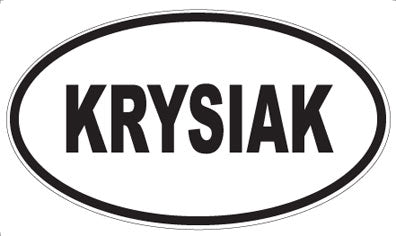 KRYSIAK - Oval Magnet