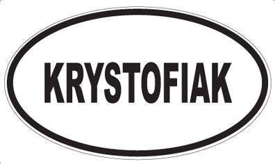 KRYSTOFIAK - Oval Magnet
