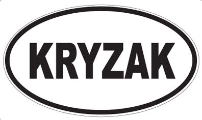 KRYZAK - Oval Magnet