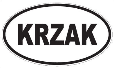KRZAK - Oval Magnet