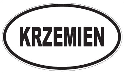 KRZEMIEN - Oval Sticker