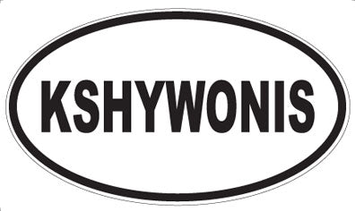 KSHYWONIS - Oval Magnet