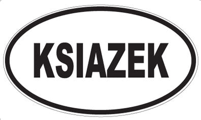 KSIAZEK - Oval Magnet