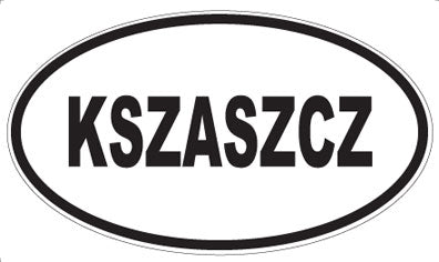KSZASZCZ - Oval Magnet