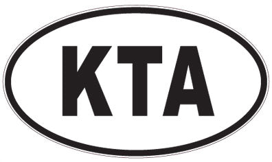 KTA - 3 Letter Initials Oval Magnet