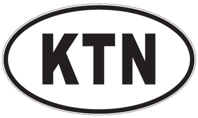 KTN - 3 Letter Initials Oval Magnet