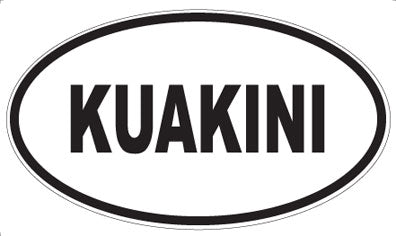 KUAKINI - Oval Sticker