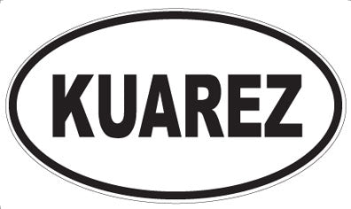 KUAREZ - Oval Magnet