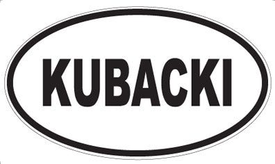 KUBACKI - Oval Magnet