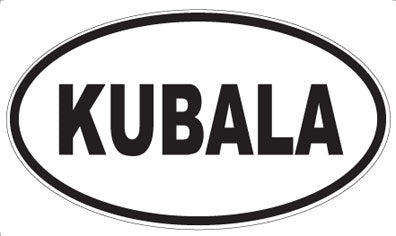 KUBALA - Oval Sticker