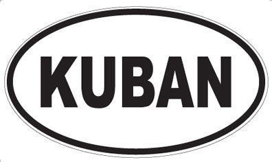 KUBAN - Oval Sticker