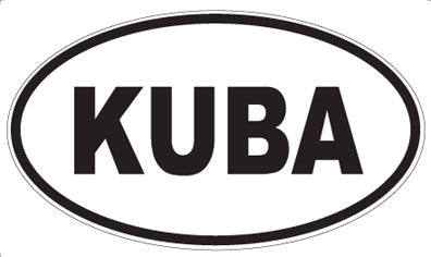 KUBA - Oval Magnet