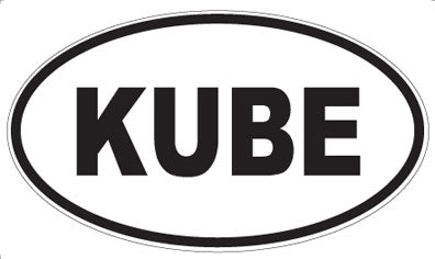 KUBE - Oval Sticker