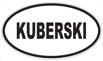 KUBERSKI - Oval Sticker