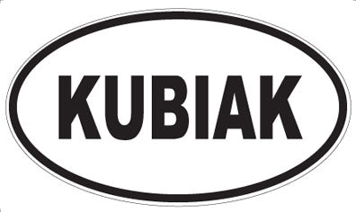 KUBIAK - Oval Sticker