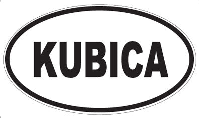 KUBICA - Oval Magnet