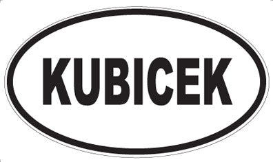 KUBICEK - Oval Magnet
