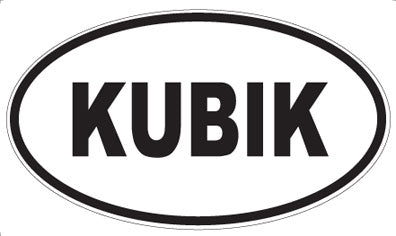 KUBIK - Oval Sticker