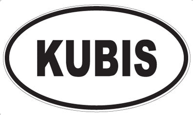 KUBIS - Oval Sticker
