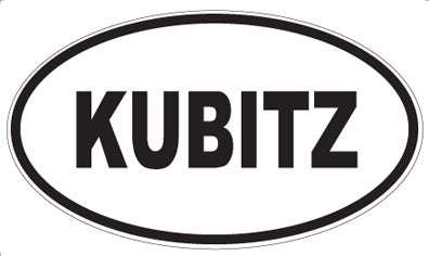 KUBITZ - Oval Sticker