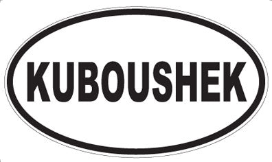 KUBOUSHEK - Oval Sticker