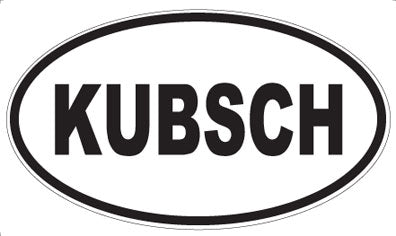 KUBSCH - Oval Sticker