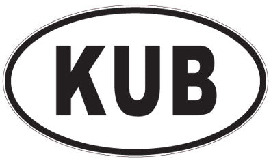 KUB - 3 Letter Initials Oval Magnet
