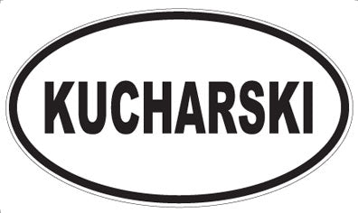 KUCHARSKI - Oval Magnet