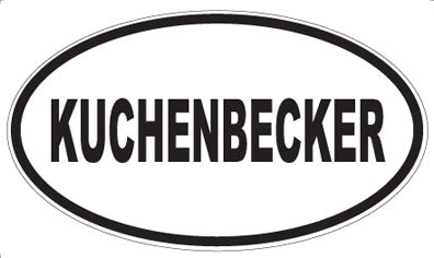 KUCHENBECKER - Oval Sticker