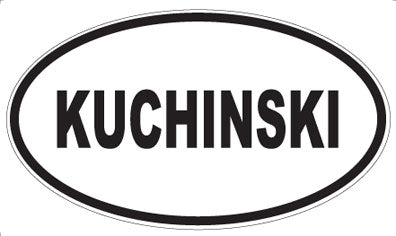 KUCHINSKI - Oval Sticker
