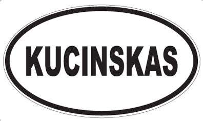 KUCINSKAS - Oval Sticker