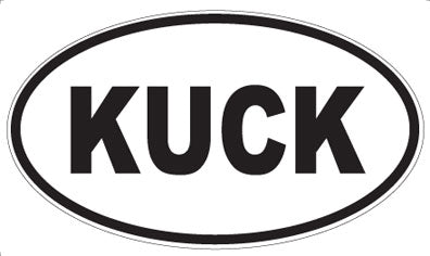KUCK - Oval Magnet