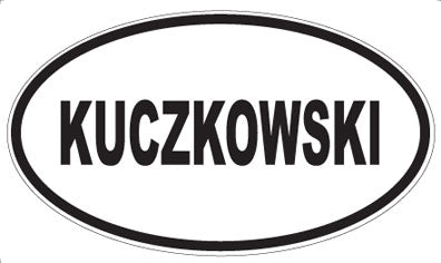 KUCZKOWSKI - Oval Magnet