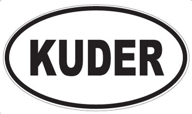 KUDER - Oval Magnet