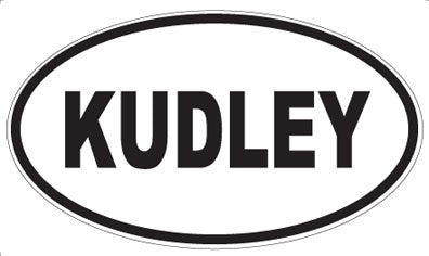 KUDLEY - Oval Sticker