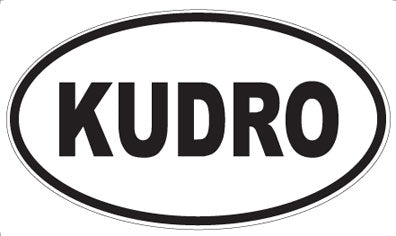 KUDRO - Oval Sticker