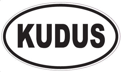 KUDUS - Oval Sticker