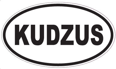 KUDZUS - Oval Sticker