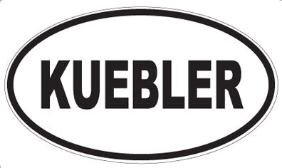 KUEBLER - Oval Sticker