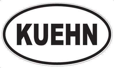 KUEHN - Oval Sticker