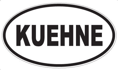 KUEHNE - Oval Sticker