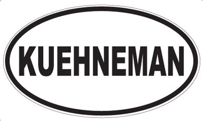 KUEHNEMAN - Oval Sticker